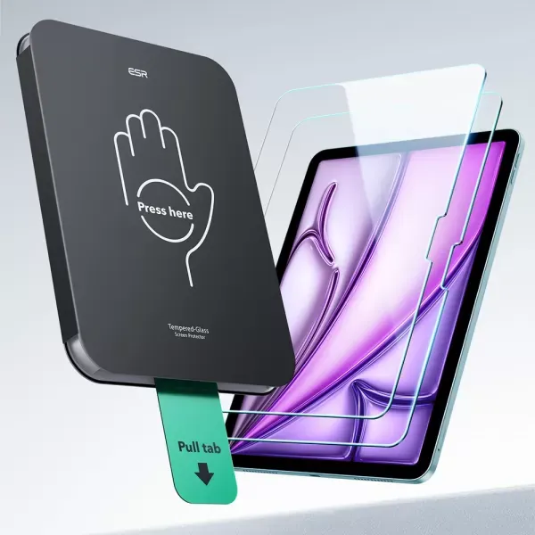 Захисне скло з аплікатором ESR UltraFit Classic Screen Protector (2 шт.) для iPad Air 13” M4 | M3 | M2 (2026 | 2025 | 2024) (1E11800102) фото 3