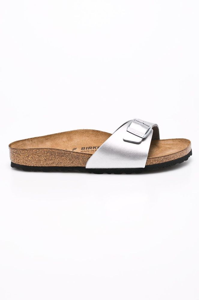 Birkenstock - Шльопанці Narrow Width 040413-Silver колір срібний