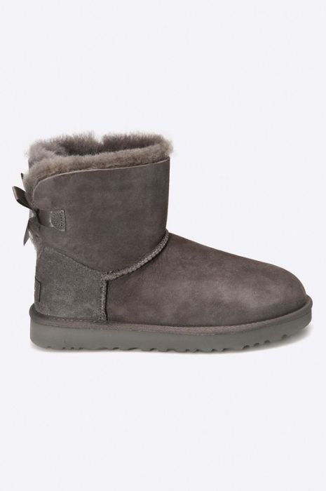 UGG - Черевики Mini Bailey Bow II колір сірий UGG - Черевики Mini Bailey Bow II колір сірий