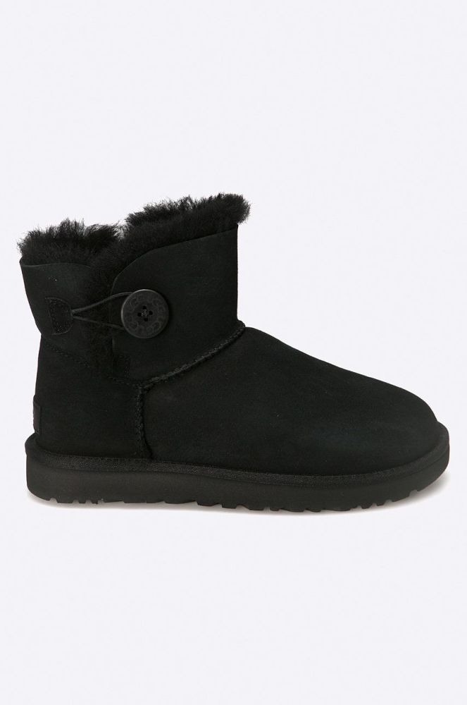 Замшеві чоботи UGG жіночі колір чорний 1016422.BLK-BLK