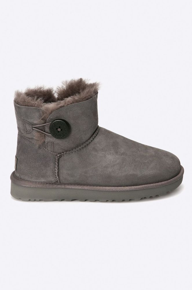 Черевики UGG жіночі колір сірий на плоскому ходу утеплені 1016422.GRY-GRY