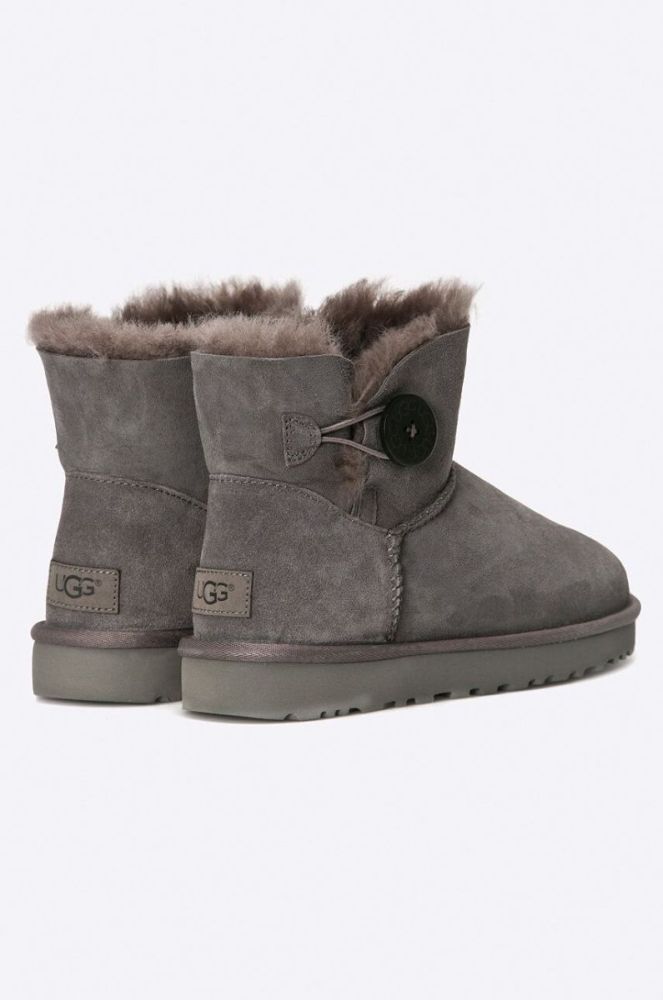 Черевики UGG жіночі колір сірий на плоскому ходу утеплені 1016422.GRY-GRY фото 4