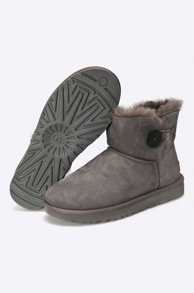 Черевики UGG жіночі колір сірий на плоскому ходу утеплені 1016422.GRY-GRY фото 5