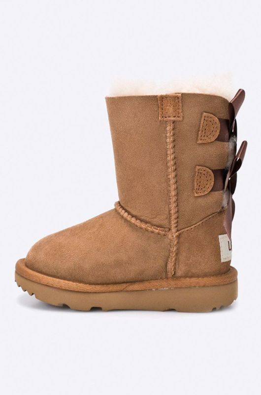 Зимове взуття UGG bailey bow ii колір коричневий фото 3