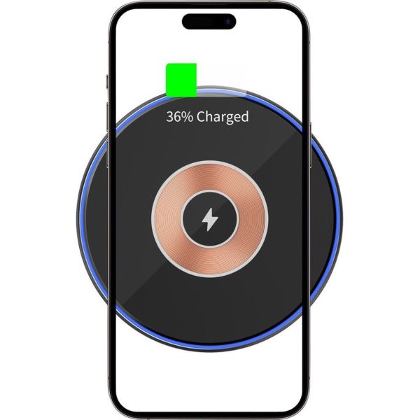 Бездротовий зарядний пристрій WiWU Starry 15W Transparent Black (Wi-W013)