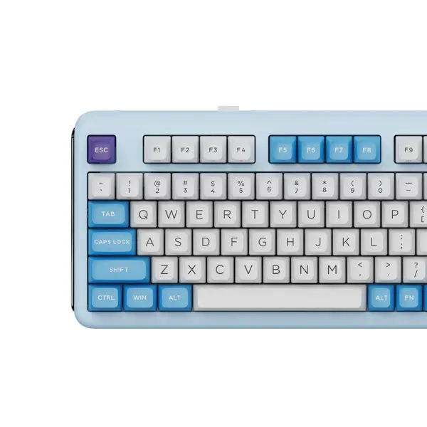 Бездротова клавіатура KZZI Z98 Wireless Keyboard UA\ENG (Rainbow Switch) Blue Sea (6977534870420) фото 3