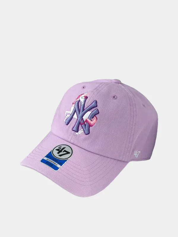47 Brand Кепка колір бузковий