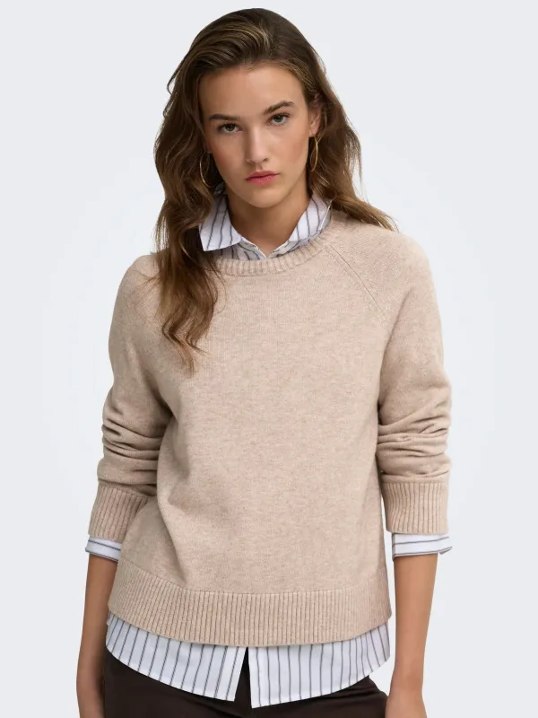 Жіночий Джемпер Only PRINCESS LS O-NECK RAGLAN KNT
