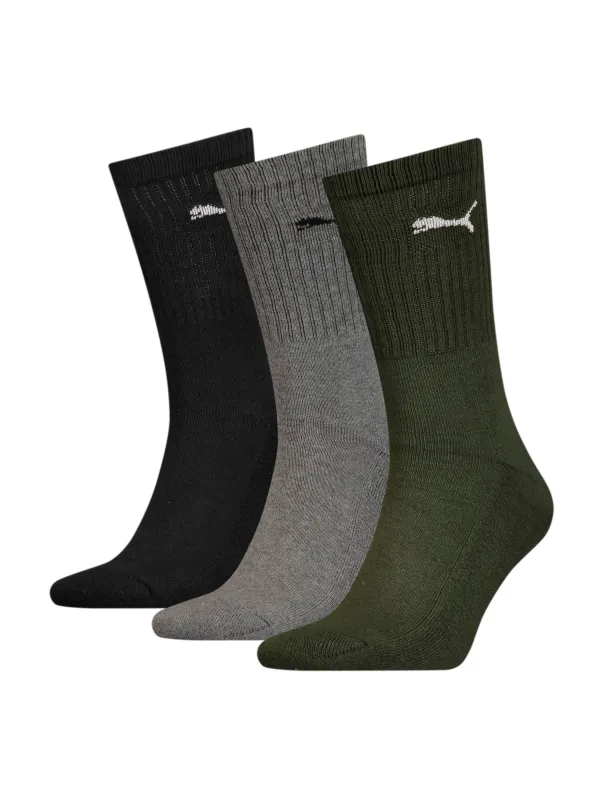 PUMA Crew Sock 3p Набір шкарпеток колір зелений