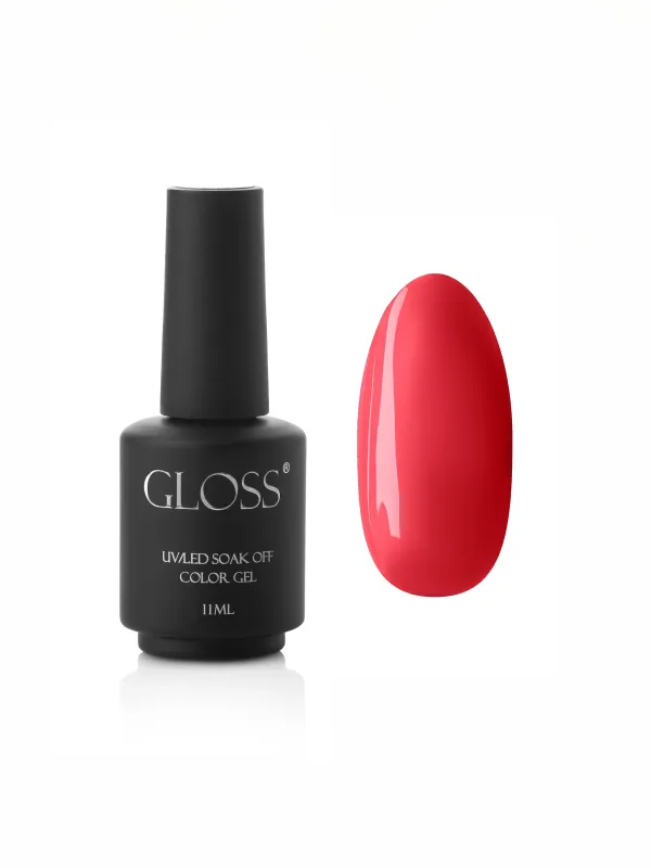 Гель-лак GLOSS 220, коралово-червоний GLOSS COMPANY Троянда, кораловий
