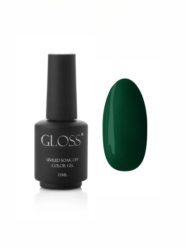 Гель-лак GLOSS 539, насичений трав'яний GLOSS COMPANY Веселка, зелений
