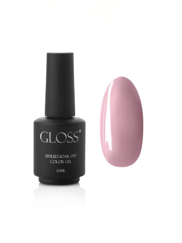 Гель-лак GLOSS 127, натурально-рожевий камуфлюючий GLOSS COMPANY Пастель, рожевий