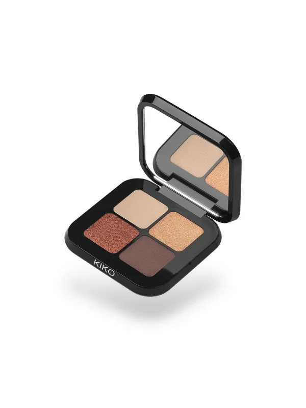 Палетка тіней KIKO MILANO Bright Quartet Palette, відтінок 03 Burgundy Variations