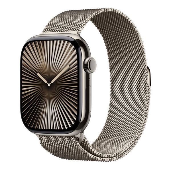 Оригінальний металевий ремінець Apple Milanese Loop Natural Size S/M для Apple Watch 49мм | 46мм | 45мм | 44мм (MC7J4) фото 2
