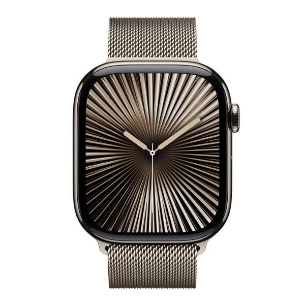 Оригінальний металевий ремінець Apple Milanese Loop Natural Size S/M для Apple Watch 49мм | 46мм | 45мм | 44мм (MC7J4) фото 3