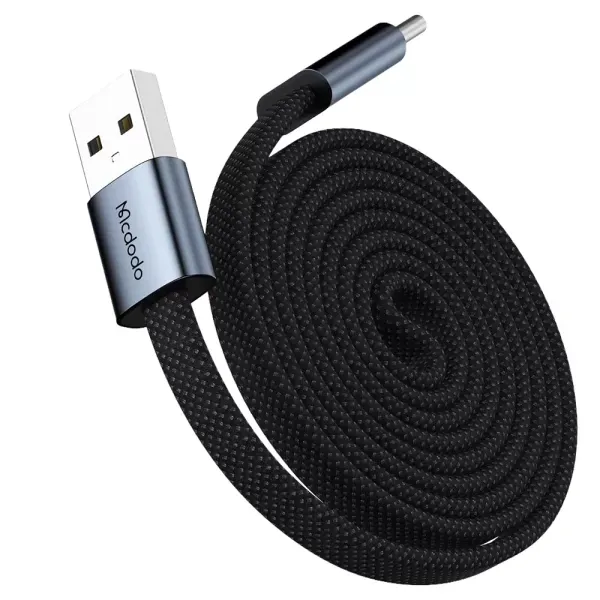 Кабель Mcdodo CA-1200 USB-A to USB-C 6A Ultra-Thin Magnetic Self-Winding Data Cable 100W 1м Black