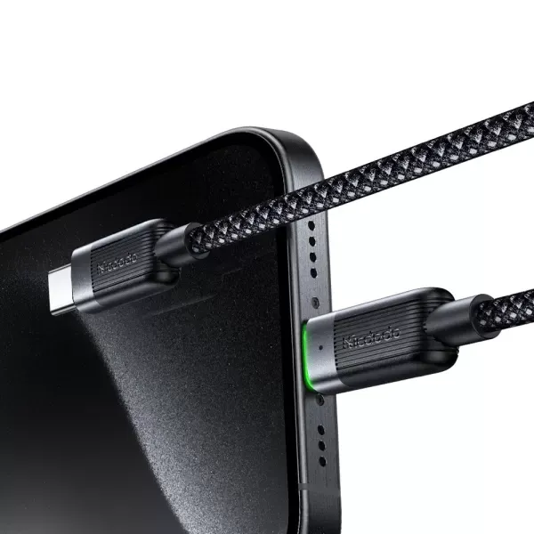 Кабель Mcdodo USB-C to Lightning 36W Magnetic Self-Winding Data Cable 1.2m Black фото 2