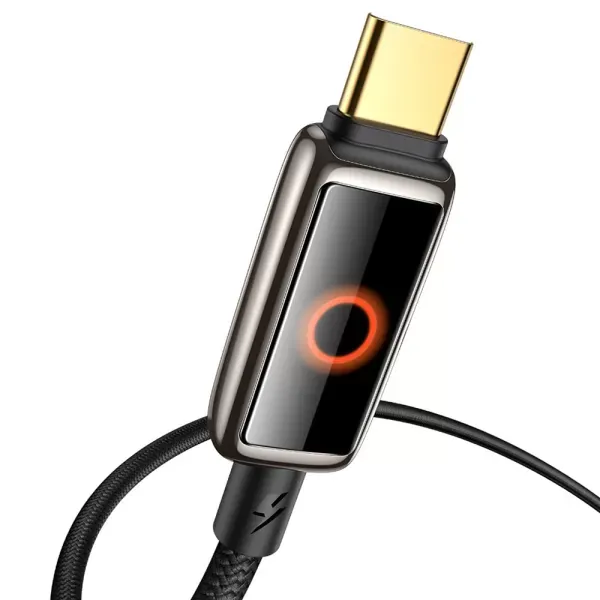 Кабель Mcdodo CA-6680 USB-C to USB-C Auto Power Off 100W Data Cable 1.2м Black фото 3
