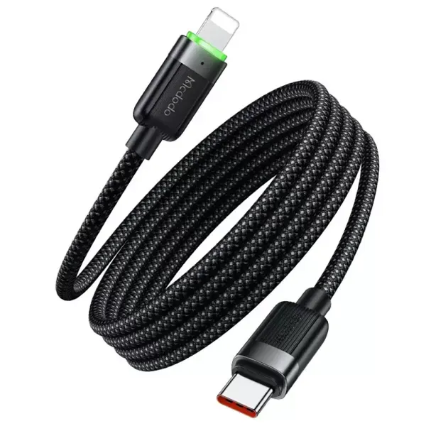 Кабель Mcdodo USB-C to Lightning 36W Magnetic Self-Winding Data Cable 1.2m Black