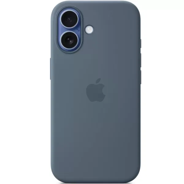 Оригінальний силіконовий чохол Apple Silicone Case with MagSafe Anchor Blue для iPhone 17 (MGEW4)