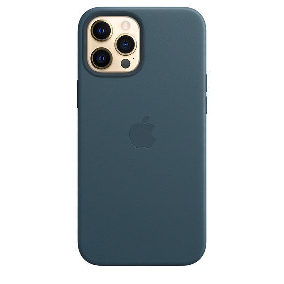 Оригінальний чохол Apple Leather Case with MagSafe Baltic Blue для iPhone 12 Pro Max (MHKK3) фото 2