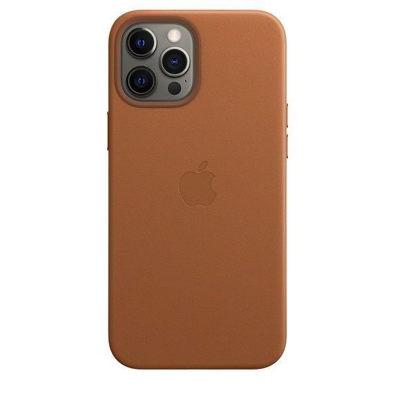 Оригінальний чохол Apple Leather Case with MagSafe Saddle Brown для iPhone 12 Pro Max (MHKL3) фото 3