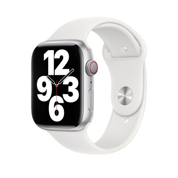 Оригінальний ремінець Apple Sport Band Size S/M White для Apple Watch 42мм | 41мм | 40мм (MP6W3) фото 2