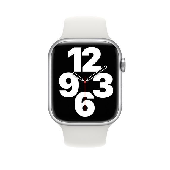 Оригінальний ремінець Apple Sport Band Size S/M White для Apple Watch 42мм | 41мм | 40мм (MP6W3) фото 3