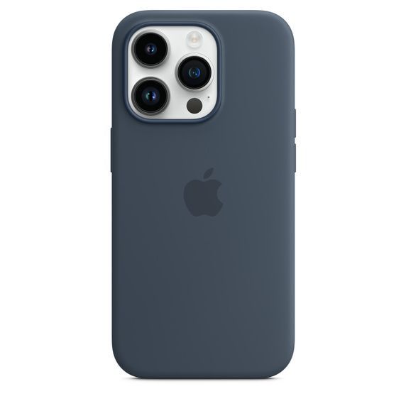 Оригінальний силіконовий чохол Apple Silicone Case with MagSafe Storm Blue для iPhone 14 Pro (MPTF3) фото 3
