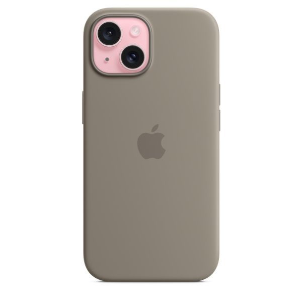 Оригінальний силіконовий чохол Apple Silicone Case with MagSafe Clay для iPhone 15 (MT0Q3) фото 2