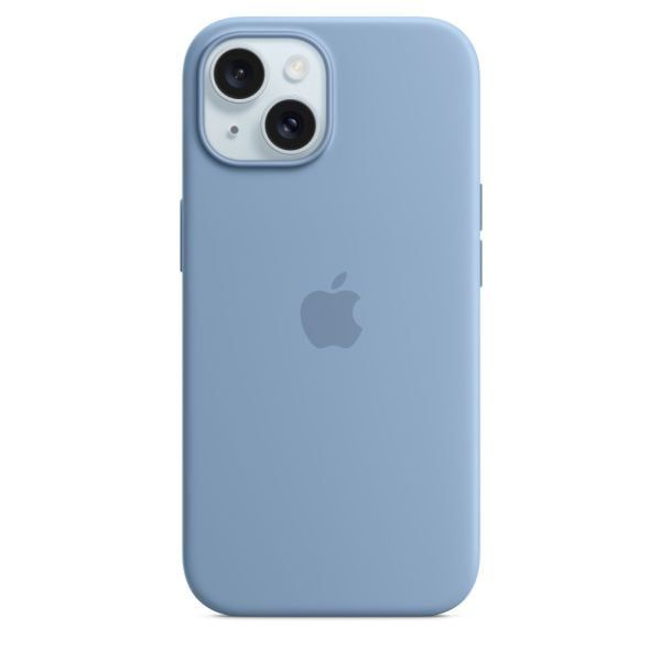 Оригінальний силіконовий чохол Apple Silicone Case with MagSafe Winter Blue для iPhone 15 (MT0Y3)