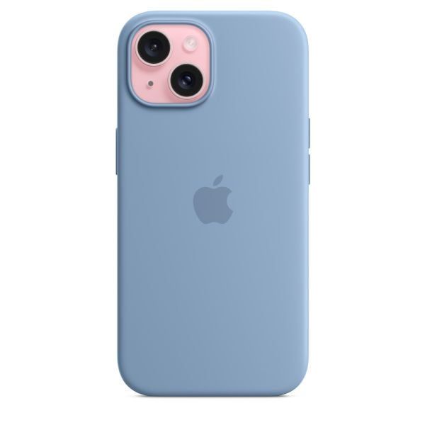 Оригінальний силіконовий чохол Apple Silicone Case with MagSafe Winter Blue для iPhone 15 (MT0Y3) фото 2