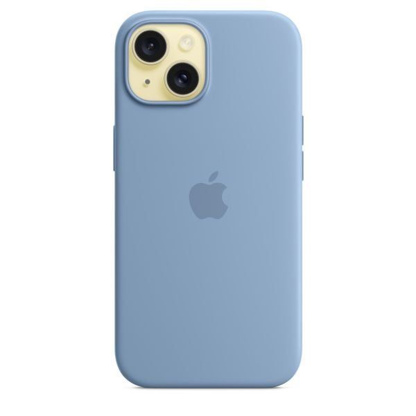 Оригінальний силіконовий чохол Apple Silicone Case with MagSafe Winter Blue для iPhone 15 (MT0Y3) фото 3