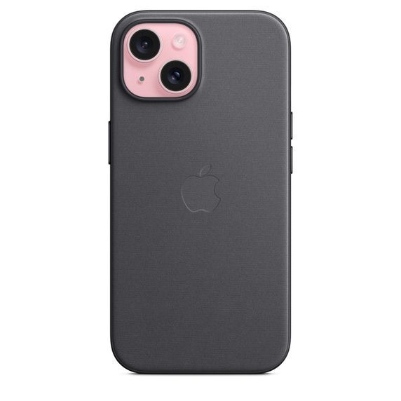 Оригінальний чохол Apple FineWoven Case with MagSafe Black для iPhone 15 (MT393) фото 2