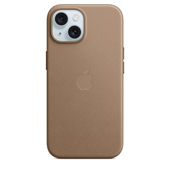Оригінальний чохол Apple FineWoven Case with MagSafe Taupe для iPhone 15 (MT3C3)
