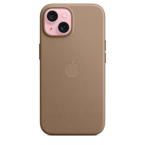 Оригінальний чохол Apple FineWoven Case with MagSafe Taupe для iPhone 15 (MT3C3) фото 2