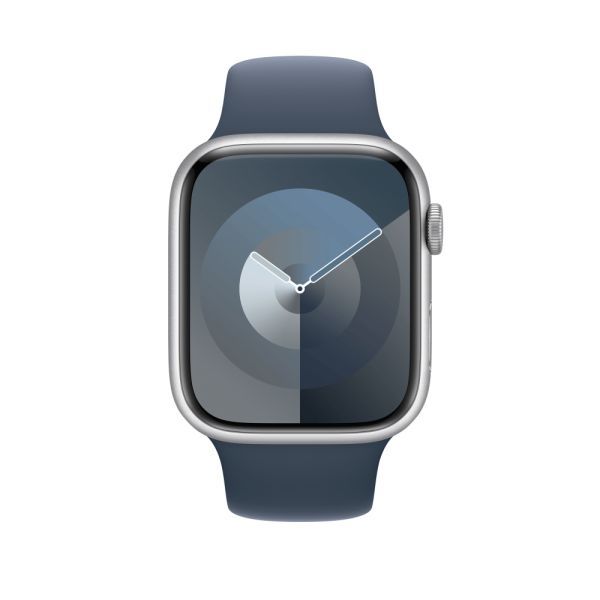 Оригінальний силіконовий ремінець Apple Sport Band Size M/L Storm Blue для Apple Watch 49мм | 46мм | 45мм | 44мм (MT3R3) фото 3