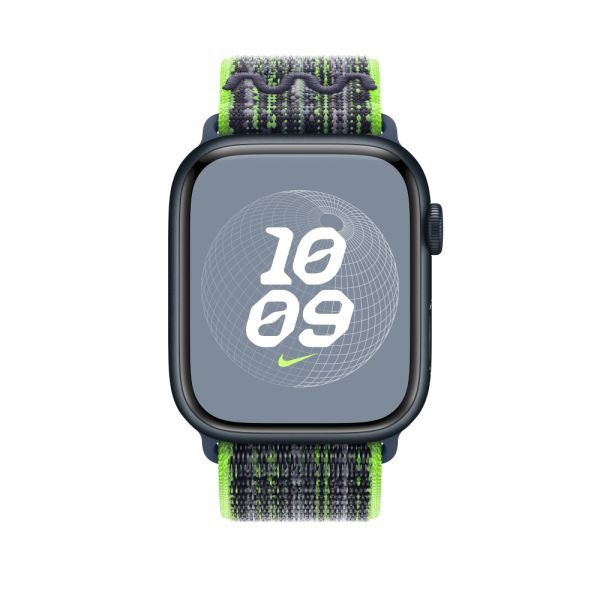 Ремінець CasePro Nike Sport Loop Bright Green/Blue для Apple Watch 49мм | 46мм | 45мм | 44мм | 42mm фото 3