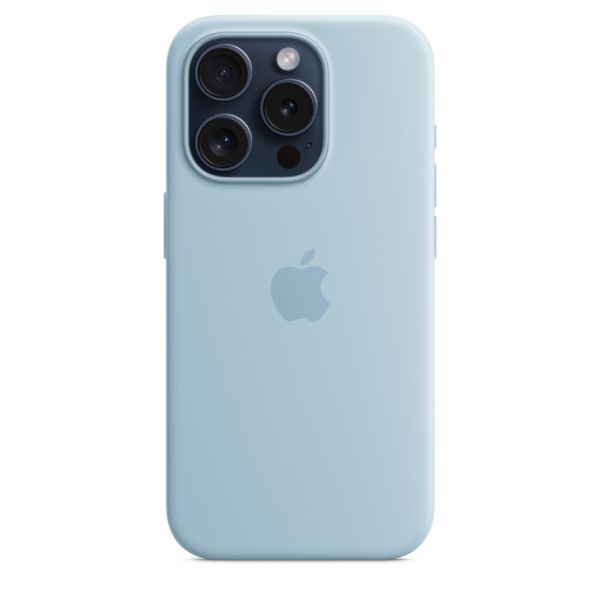 Силіконовий чохол CasePro Silicone Case with MagSafe Light Blue для iPhone 15 Pro Max фото 2