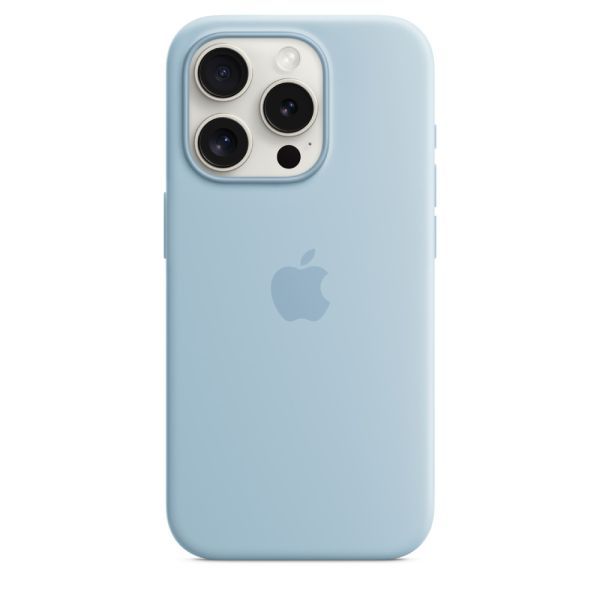 Силіконовий чохол CasePro Silicone Case with MagSafe Light Blue для iPhone 15 Pro Max фото 3