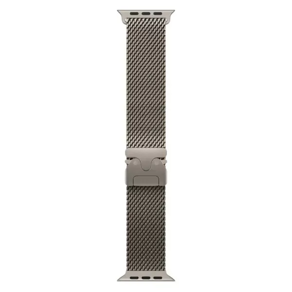 Металевий ремінець CasePro Milanese Loop Natural Titanium для Apple Watch 49мм | 46мм | 45мм | 44мм фото 3