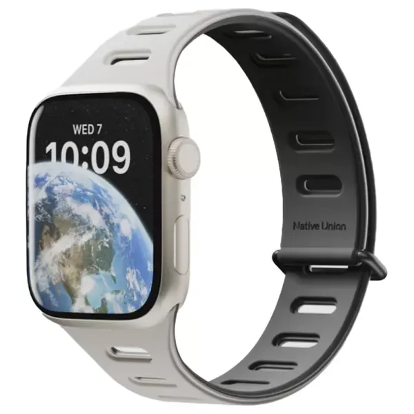 Двоколірний ремінець Native Union Active Magnetic Band Black для Apple Watch 49мм | 46мм | 45мм | 44мм (ACTBAND-AW-L-BLKS) фото 2