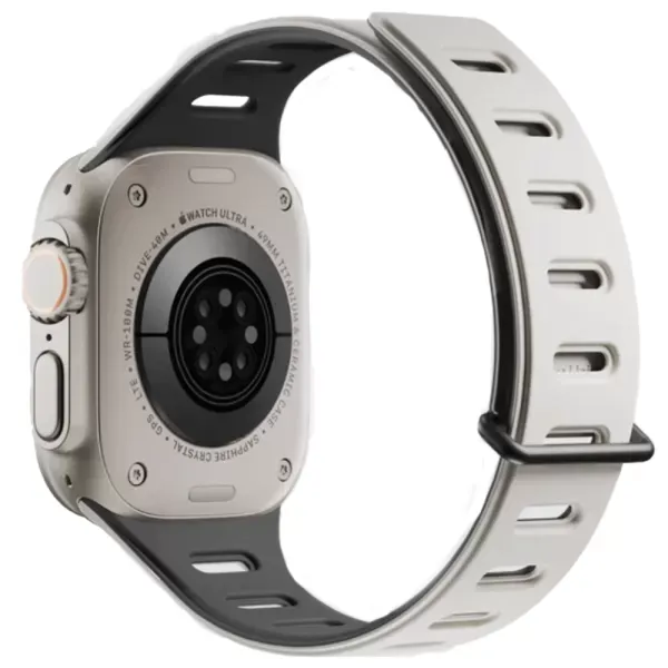 Двоколірний ремінець Native Union Active Magnetic Band Black для Apple Watch 49мм | 46мм | 45мм | 44мм (ACTBAND-AW-L-BLKS) фото 3