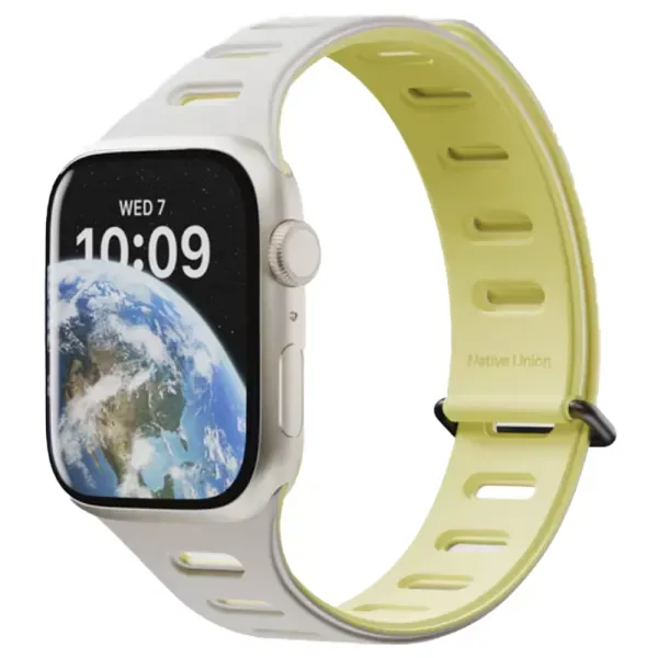Двоколірний ремінець Native Union Active Magnetic Band Lemon для Apple Watch 49мм | 46мм | 45мм | 44мм (ACTBAND-AW-L-LMOS) фото 2