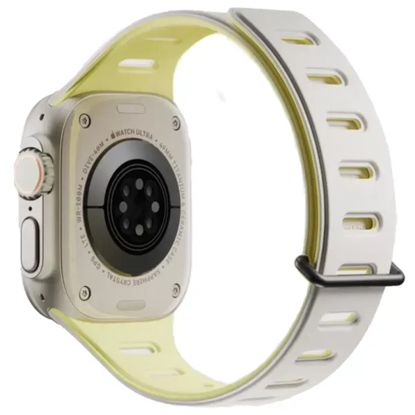 Двоколірний ремінець Native Union Active Magnetic Band Lemon для Apple Watch 49мм | 46мм | 45мм | 44мм (ACTBAND-AW-L-LMOS) фото 3
