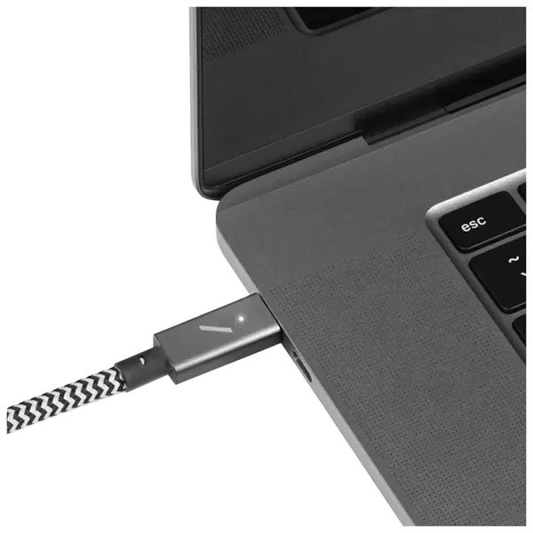 Кабель Native Union Belt Cable USB-C to 2 USB-C 140W 2м Zebra (BELT-C-2C-ZEB) фото 3