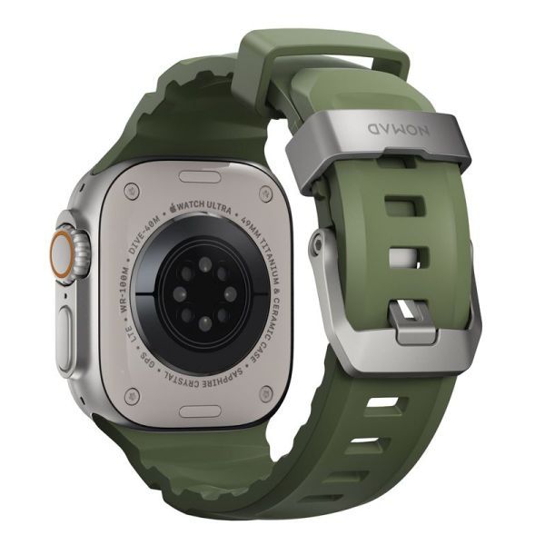Ремінець Nomad Rocky Point Band Forest / Natural Hardware для Apple Watch 49мм | 46мм | 45мм | 44мм (NM014841858) фото 2