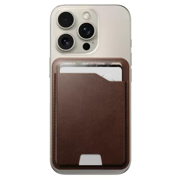 Магнітний гаманець Nomad Leather Mag Wallet with Find My Horween Tracking Rustic Brown (NM014742858)