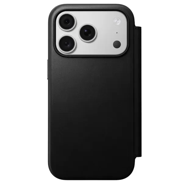 Шкіряний чохол-книжка Nomad Modern Camino Leather Case Folio Black для iPhone 18 Pro | 17 Pro (NM009094858)