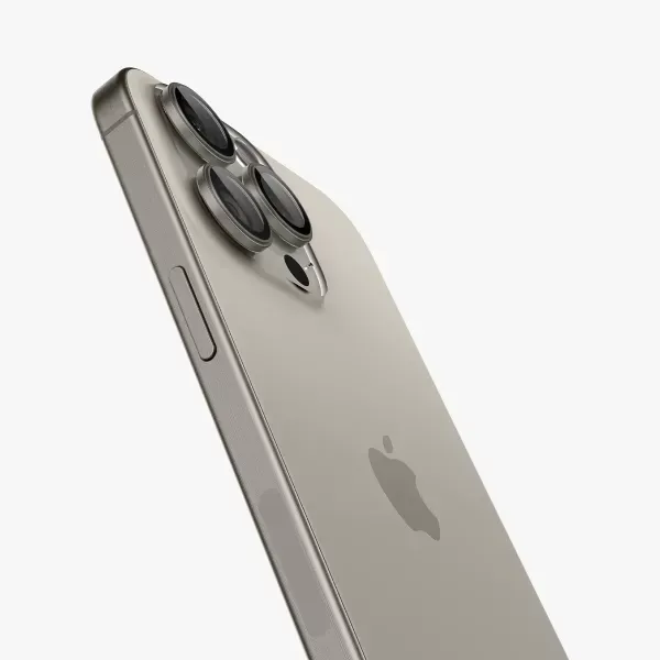 Захисне скло для камери Spigen Optik Pro Lens Protector Natural Titanium (2 шт.) для iPhone 17 | 16 | 15 | 14 Pro та 17 | 16 | 15 | 14 Pro Max (AGL07163) фото 2